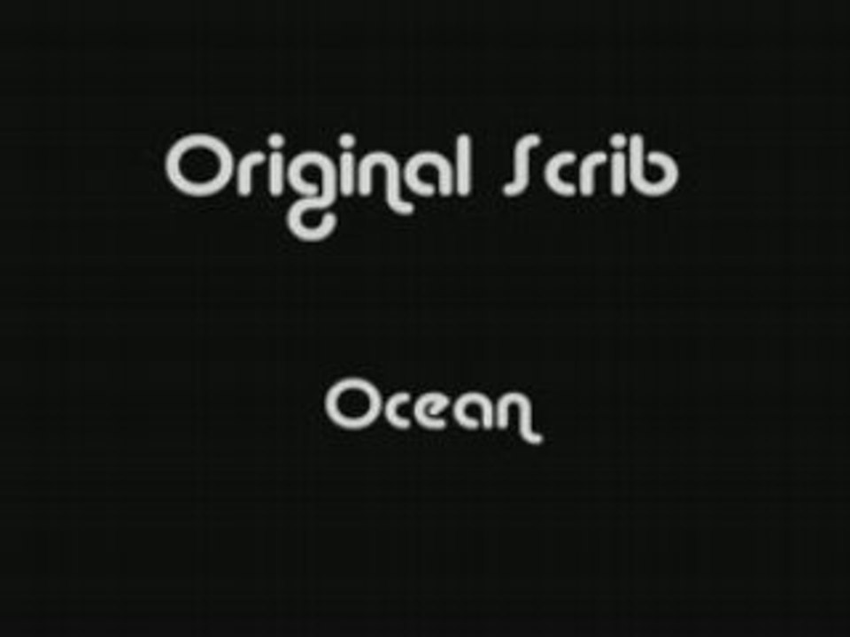 Original scrib - Ocean