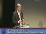 Université d'été du MPF,  Discours de P. de Villiers (P6)