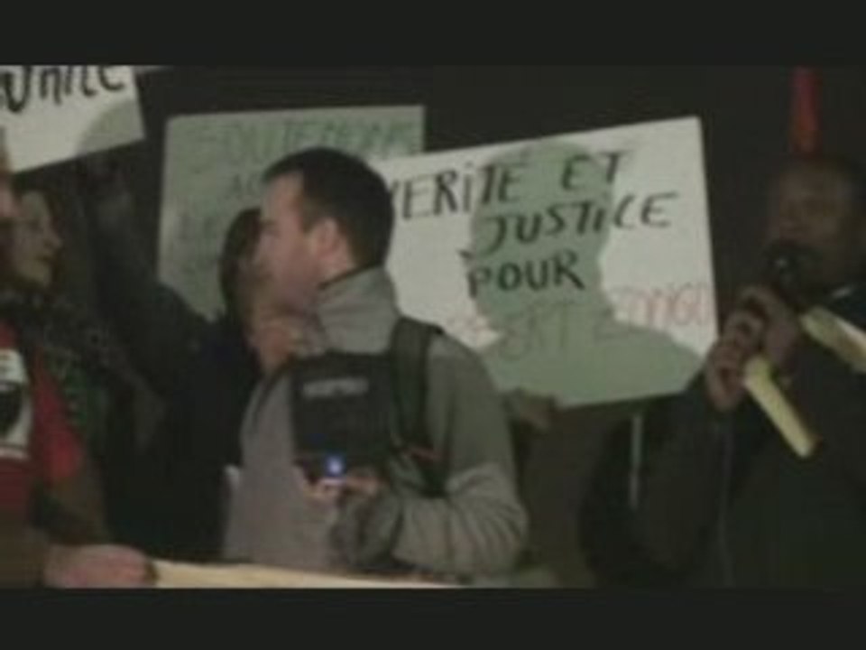 Manif contre visite officielle de Blaise Compaoré  à Paris