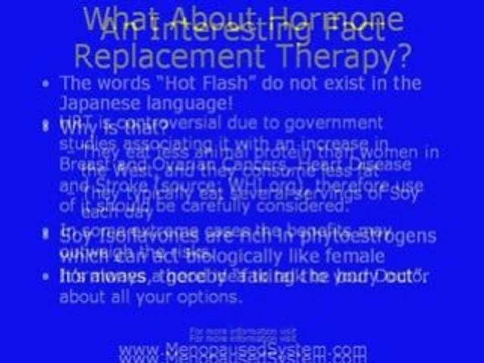 Hot flashes Menopause Relief