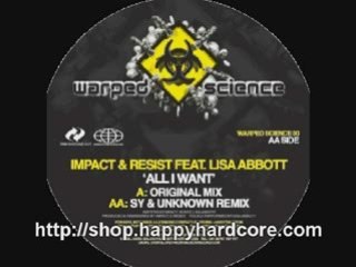 happy hardcore Impact & Resist All I Want Original WARPED030