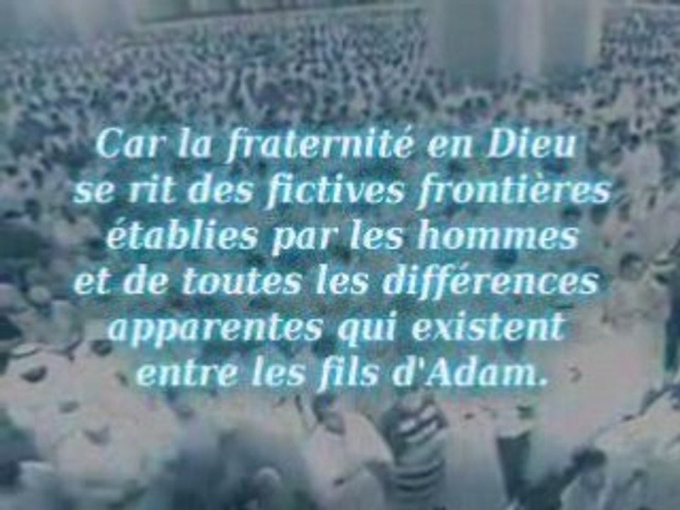 Les musulmans sont tel un édifice