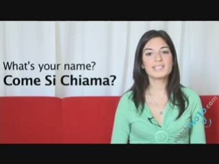 Italian Translations - How To Say What's Your Name