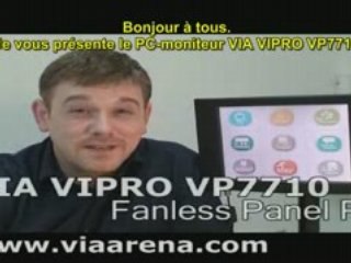 Le PC-écran plat tactile VIPRO de VIA