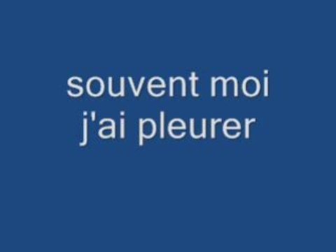 Souvent moi j'ai pleurer