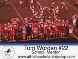Tom Worden #22 RB/S Mentor High School Football Highlights