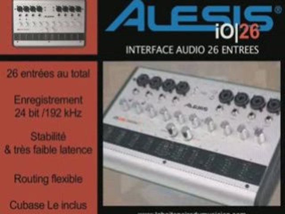 Interface audio Alesis I/O26 (La Boite Noire)