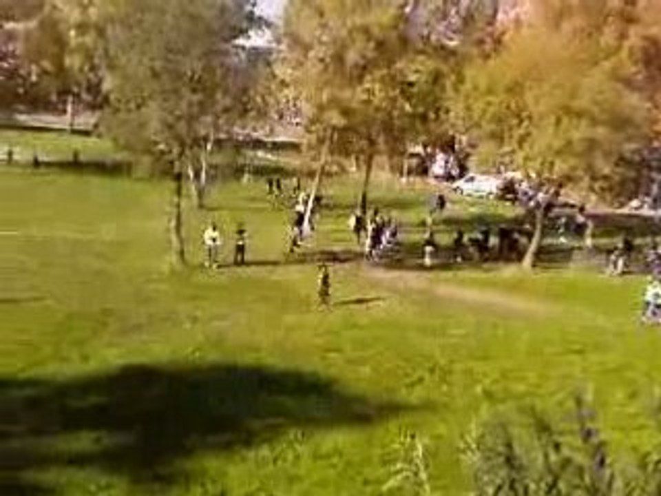 le départ du cross 2008 collége lé bréguiéres fille de 3 éme