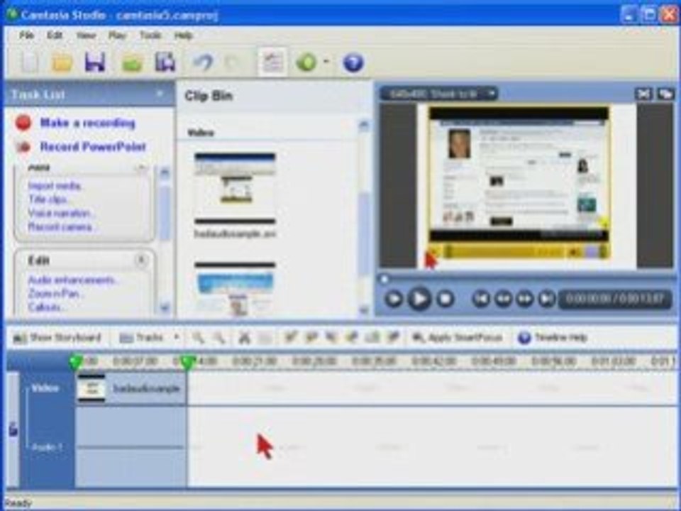 Replace Bad Audio in Camtasia