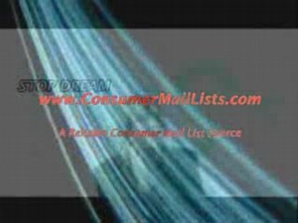 Consumer Mail Lists, Consumer Email Lists, Consumer Mailing