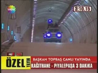 Kağıthane-Piyalepaşa Tüneli’nde Test Sürüşü