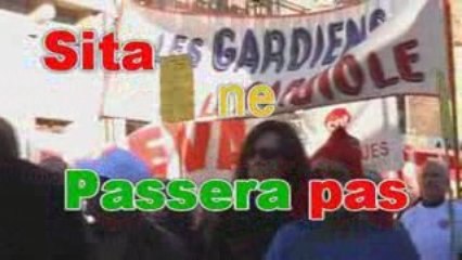 Manifestation des Gardiens de la Gardiole et d 'Aréva