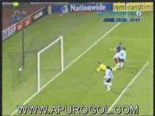 Escocia 0 Argentina 1 Gol Maxi Rodriguez