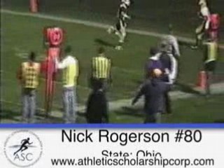 Nick Rogerson #80 WR North Ridgeville High School