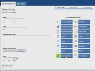 Online Forms Generator Software