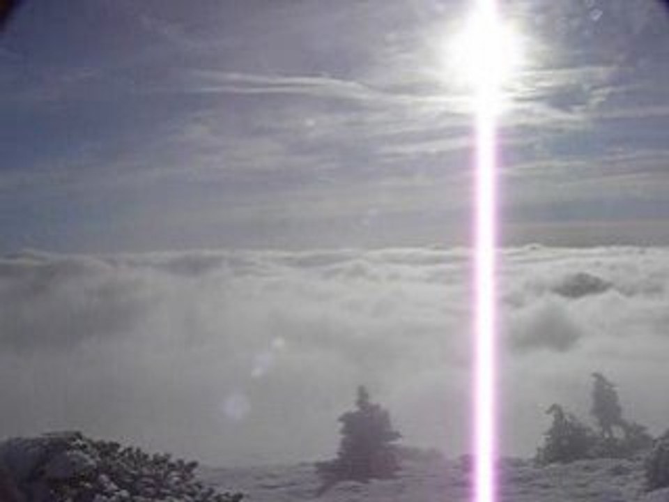Mer de nuage depuis le sommet du Mont Mézenc le 20/11/2008