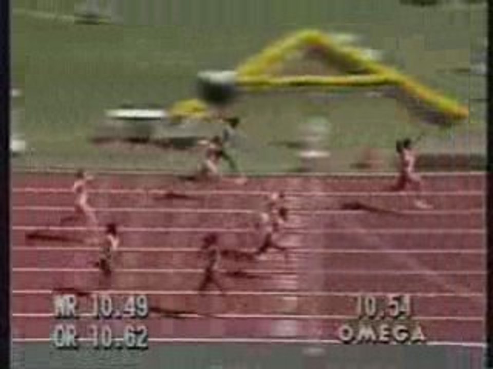 Finale du 100m  F Séoul 1988