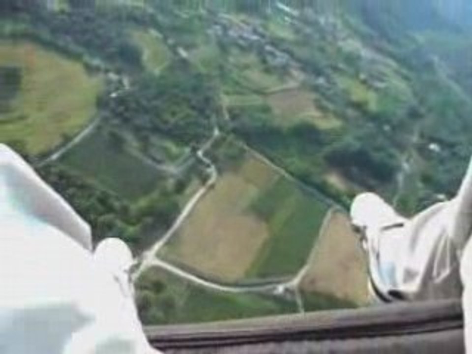 Jérémy vol en parrapente avec 360° horizontale