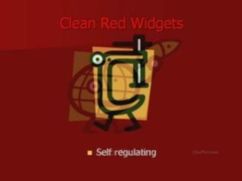 Clean Red Widgets Features