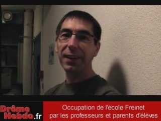 Valence Occupation de l'école Freinet