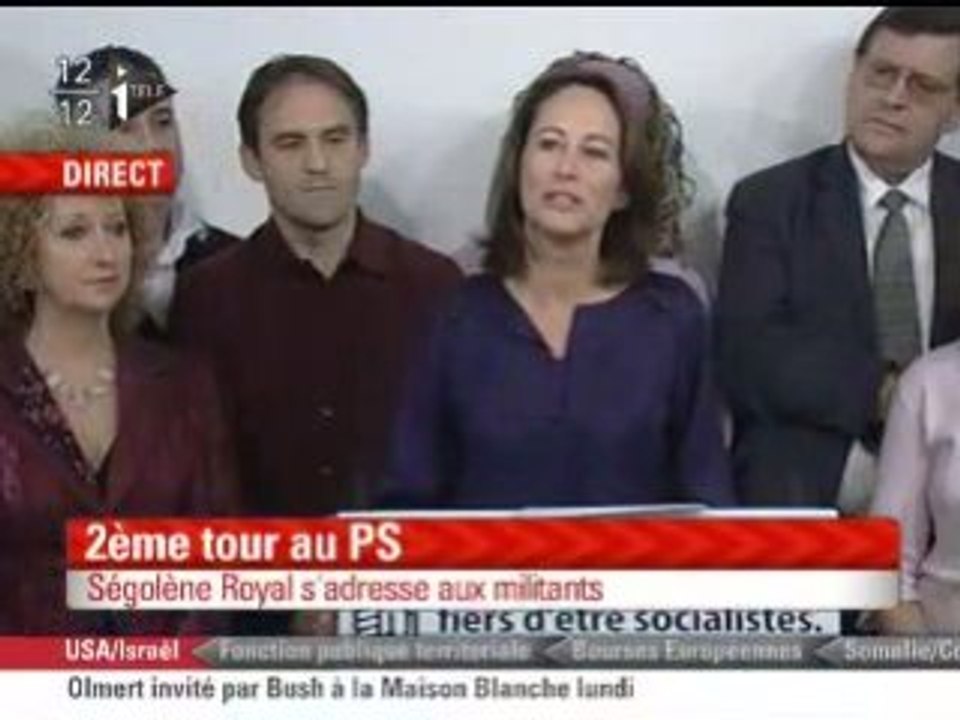 Discours de Ségolène Royal - 20 11 2008