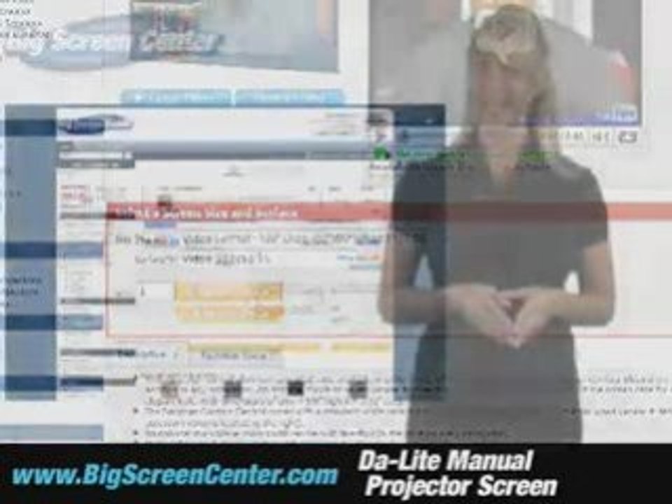 Da-Lite Manual Projector Screen