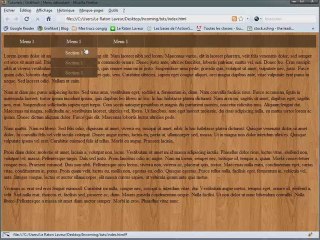 Tutoriel Vidéo : Menu deroulant CSS