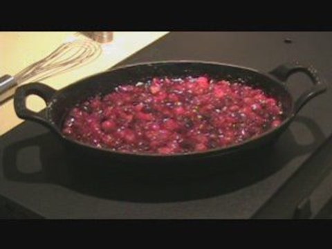 Baked Cranberries in an Orange Cognac Sauce
