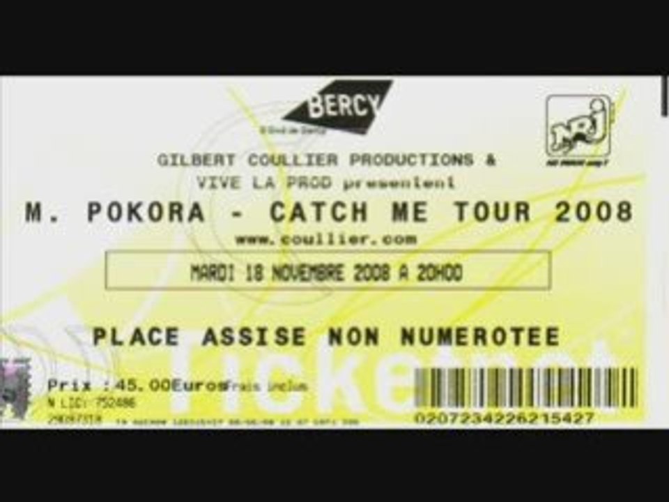 18-11-2008 M Pokora à Bercy