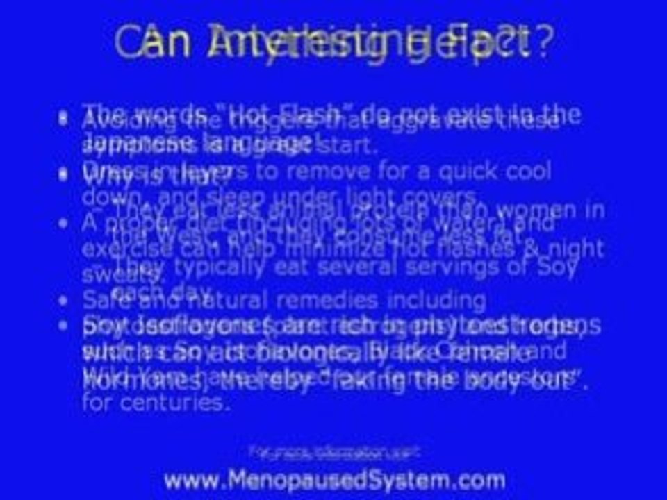 Stop Hot Flashes Now
