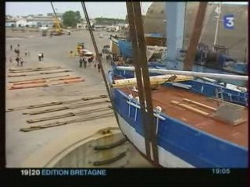 Arrivée 4 du Biche à Lorient 1er août 2006