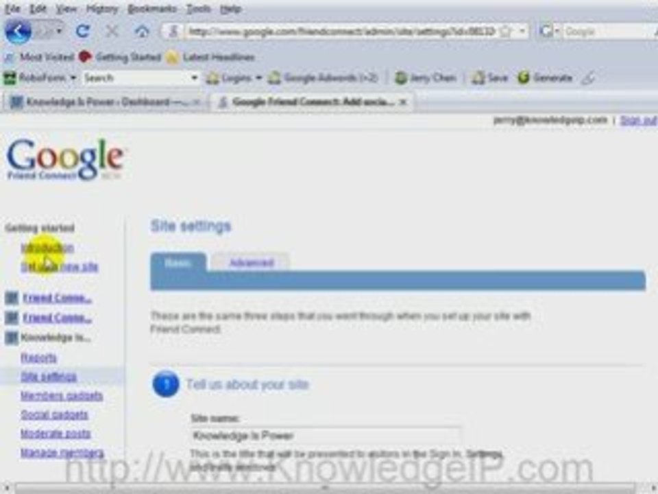 How to add Google Friend Connect to a Wordpress Blog