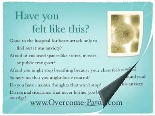 Overcome Panic Attacks without Medication