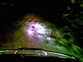 Yorkshire at night in Mitsubishi Pajero