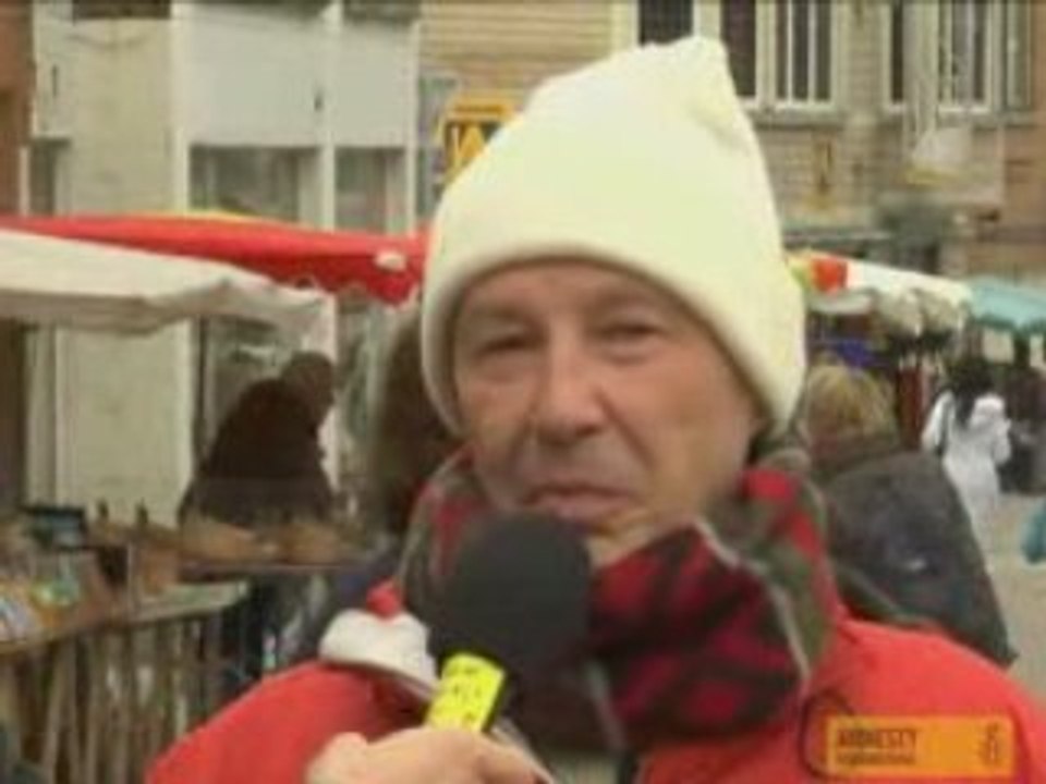 Amnesty recueille un micro-trottoir à Ottignies sur la DUDH