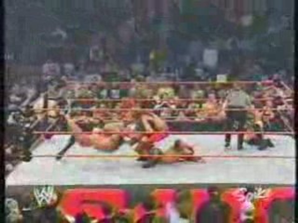 WWE - RAW 2003 - Randy Orton Misses The RKO On Chris Jericho