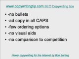 SEO Copywriting  - 42 ad Copy sins
