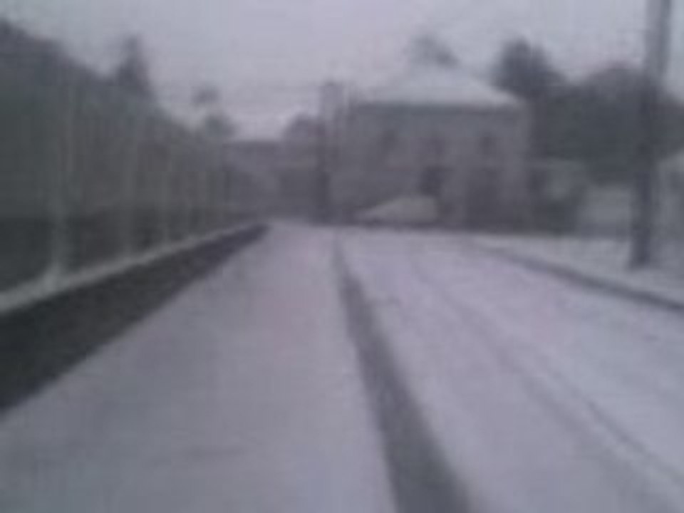 Godarville sous la neige