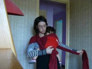 hanche à boucle + croisé écharpe stretch