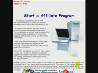How to start your own affiliate program