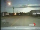 Police Car Captures Meteor Striking Canada