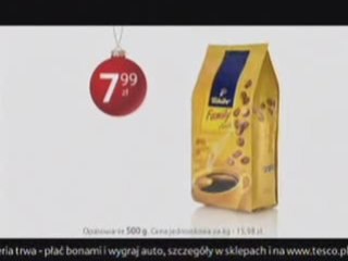Tesco łopatka kawa mikolaje 2008 reklama