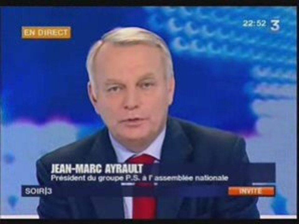 Jean-Marc Ayrault invité de Soir 3