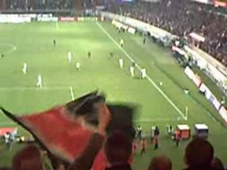 fin du match psg lyon virage auteuil