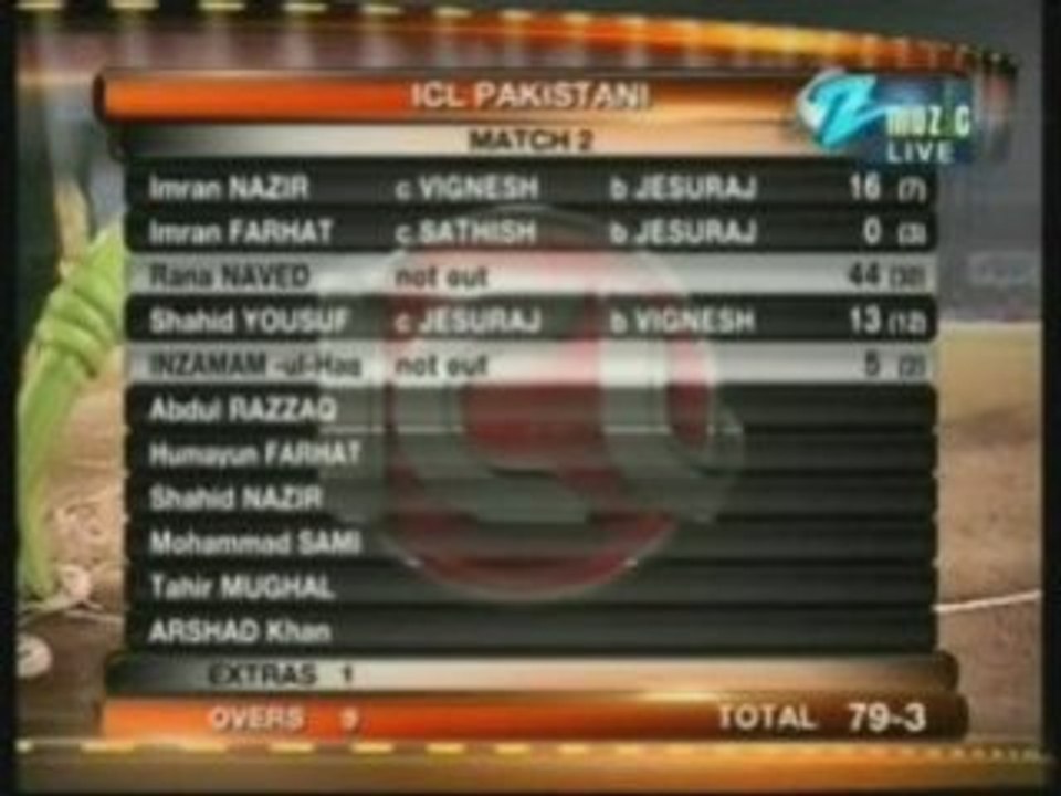 Match 2 ICL Pakistan v ICL India HQ P 3