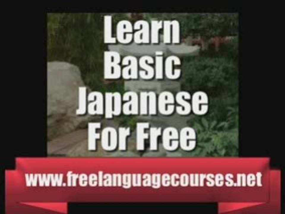 Learn Basic Japanese Free