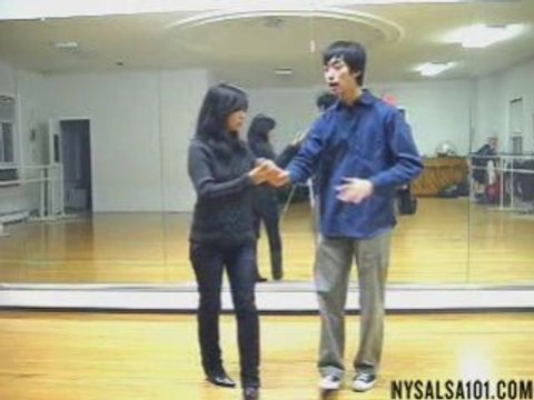 New York Salsa Lessons - New York Step Cross Handed Turn Pat