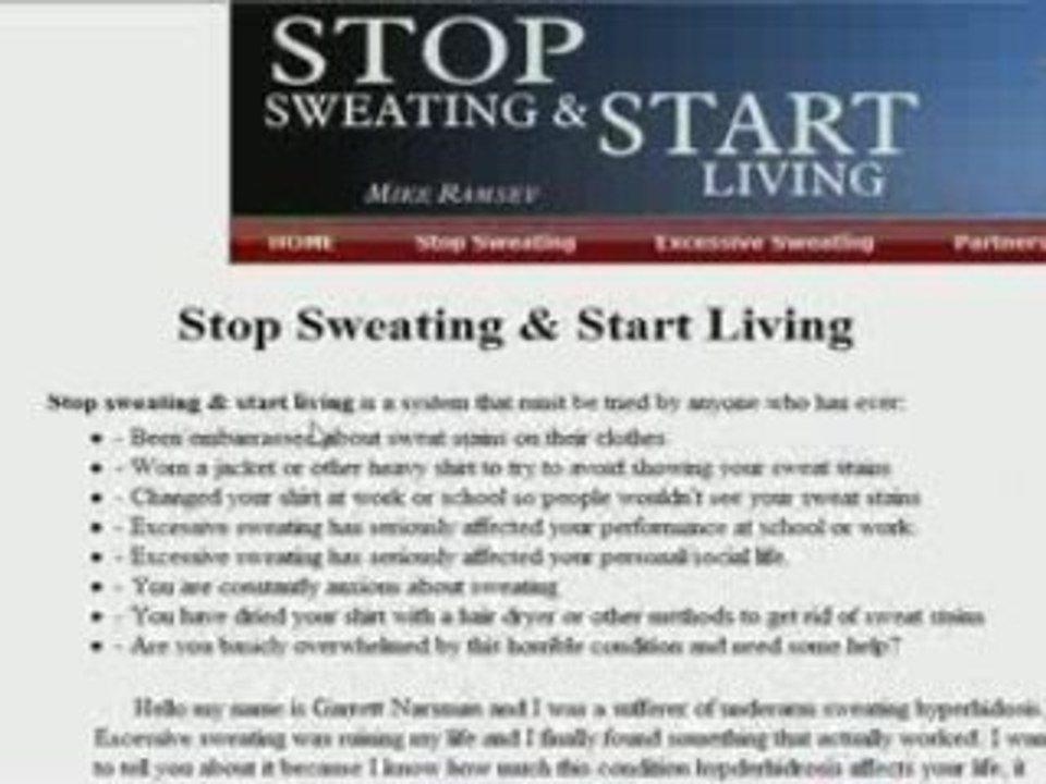 Stop Sweating