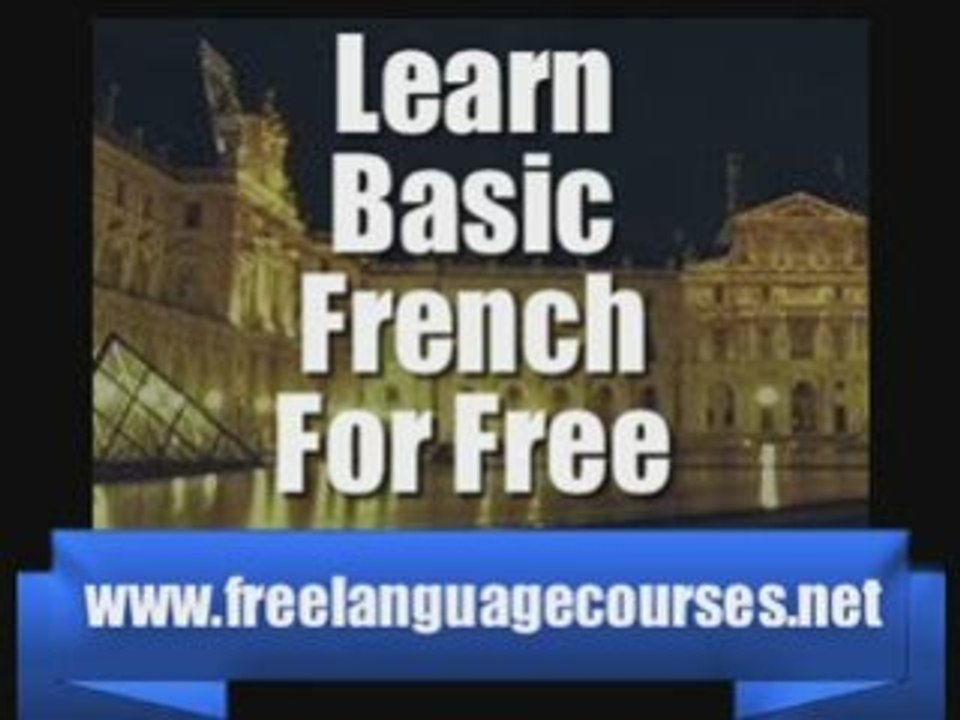 Learn Basic French Free