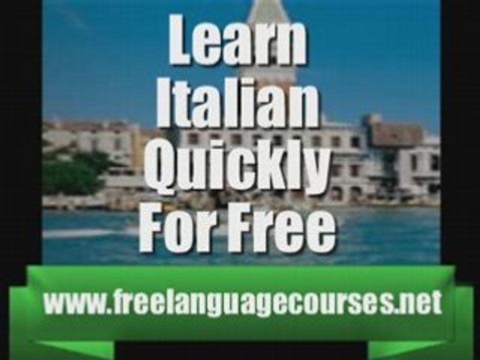 Learn Italian Quick For Free